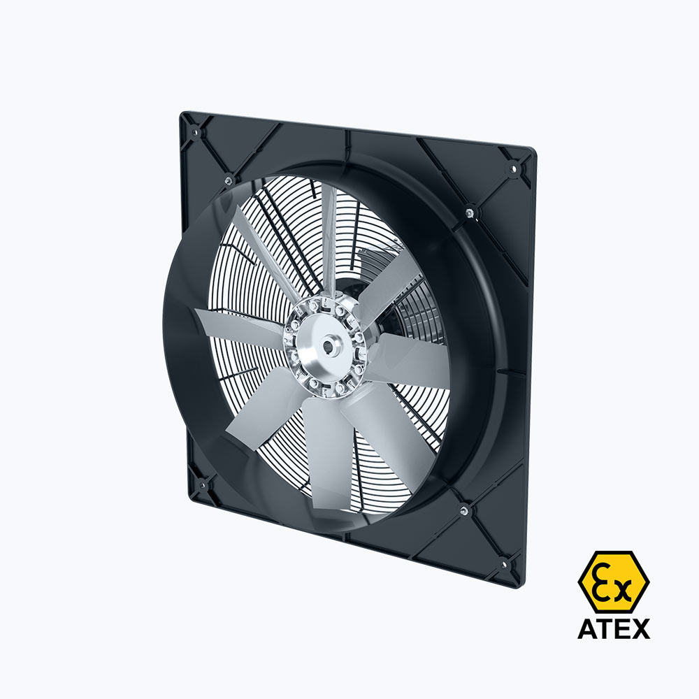 Axial ATEX wall fan - backside